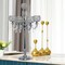 Table 5 Arms Silver Crystal Candle Holders For Wedding Home Atmosphere Decor